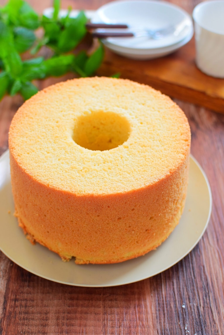 豆腐バニラシフォンケーキのレシピ＆シフォンケーキを型から外す方法